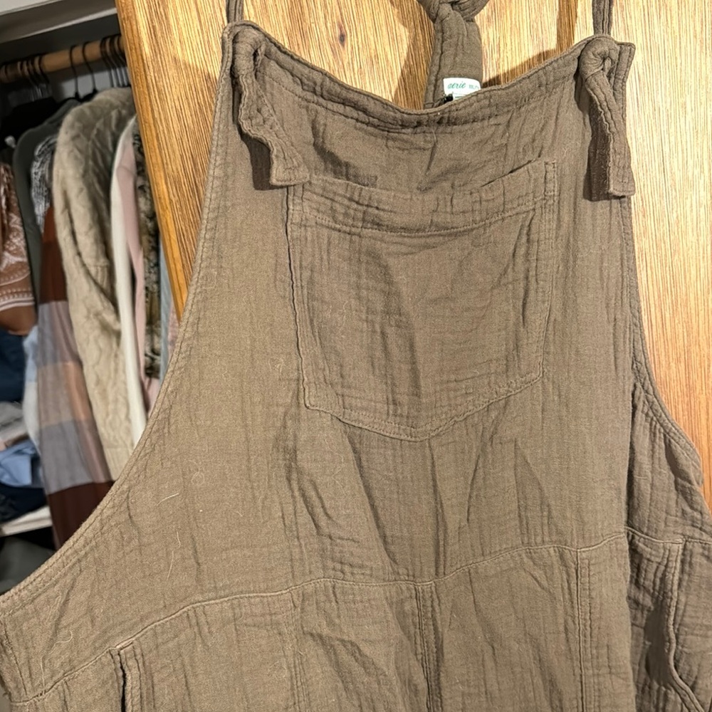 Casual Brown Overalls